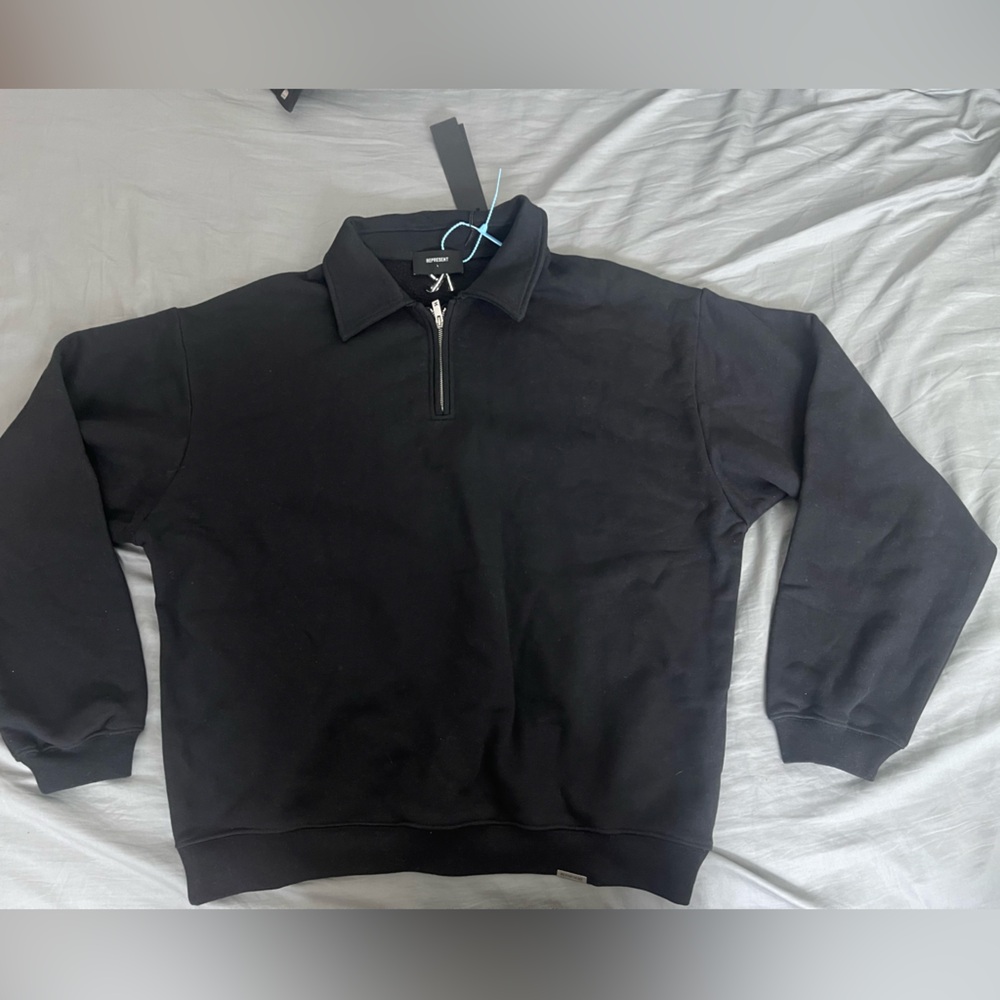 Black Represent Quarter-Zip Pullover